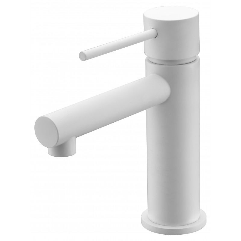 Imex Milos BDYS045-1BL grifo blanco para lavabo de latón con discos de cerámica