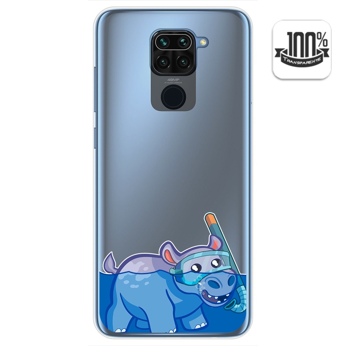 Tumundosmartphone Funda Gel Transparente Xiaomi Redmi Note 9 Hipo Dibujos Personalizada