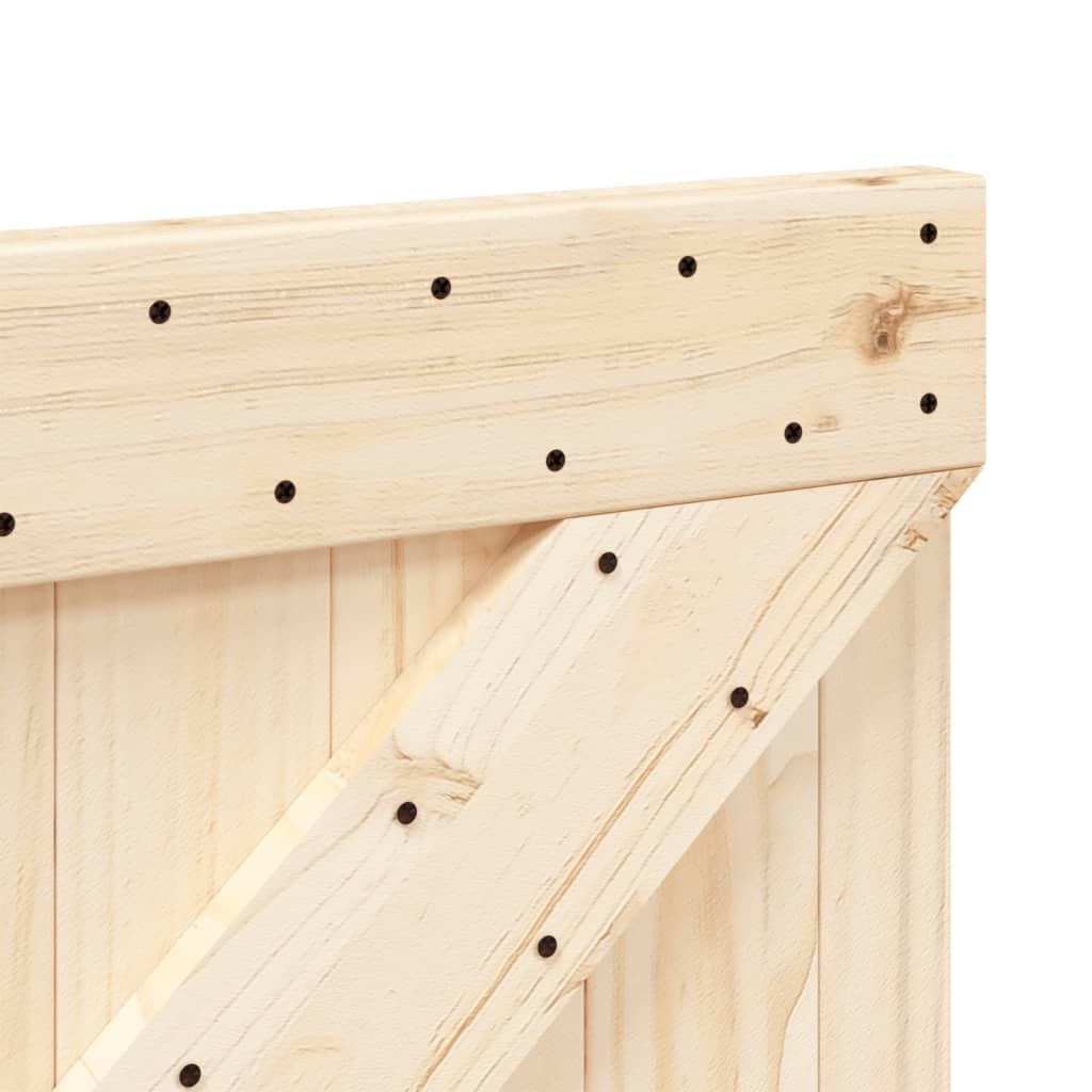vidaXL Cabecero de madera maciza de pino 140x104 cm