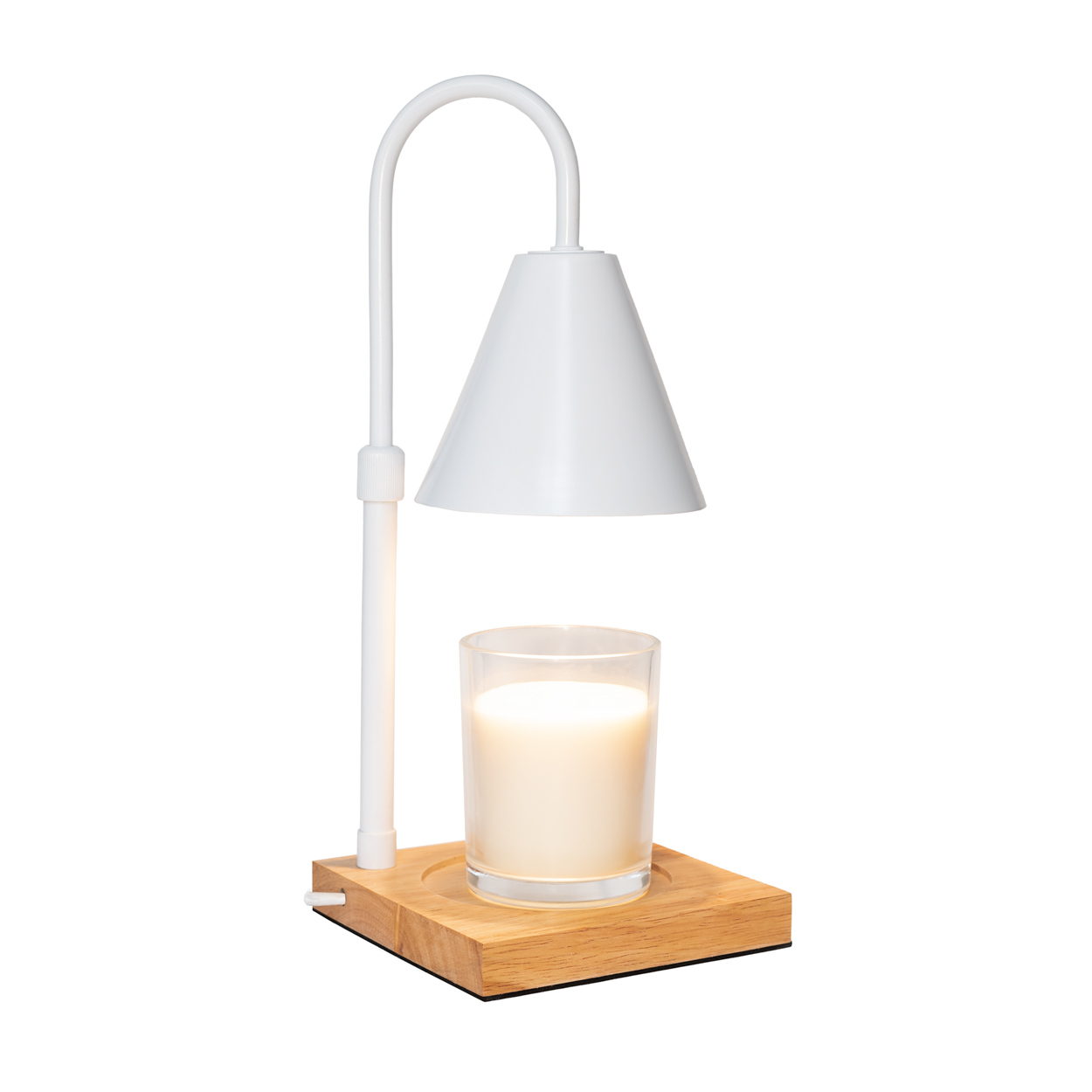 Flamingueo Lampara Vela Lampara Mesita Noche Lámpara para Velas con Temporizador Intensidad Regulable Lampara Calienta Velas Calentador Velas