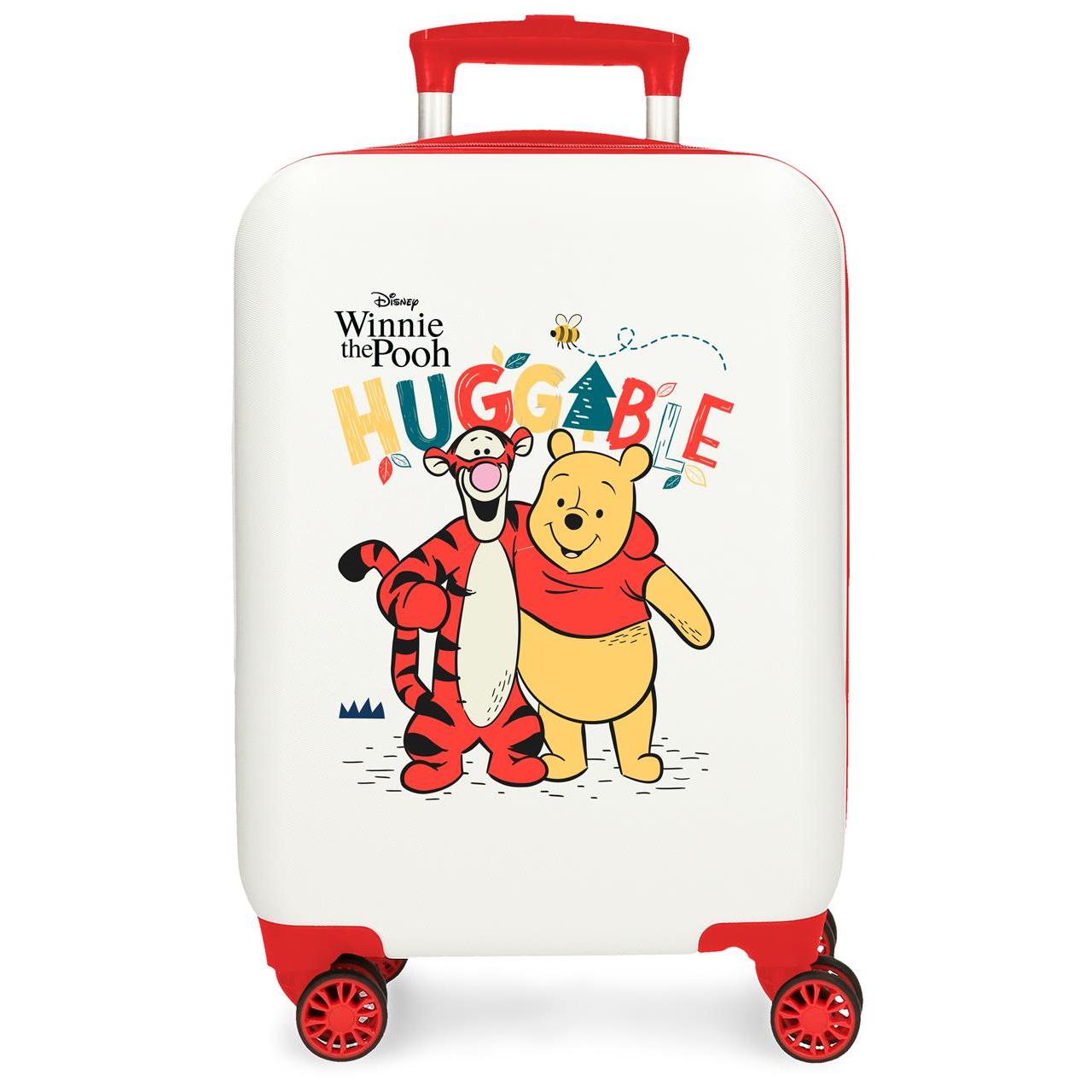 Maleta de cabina Disney Winnie & Tiger ABS con capacidad de 33L Blanco