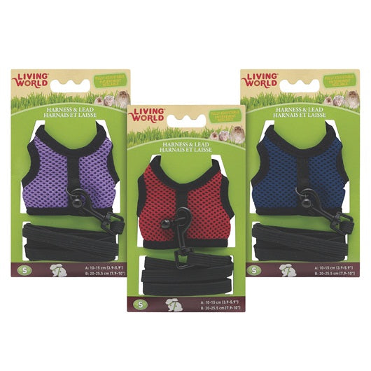 Arnés de Confort Living World para Mascotas Pequeñas, Seguro y Cómodo para Paseos Diarios
