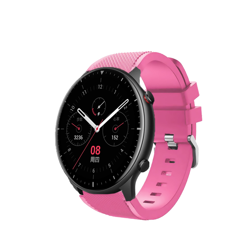 Correas de silicona para Amazfit GTR GTR 2 GTR 3 GTR 4 GTR 2e pulseras de colores para reloj inteligente smartwatch, tejido suave impermeable cierre con hebilla