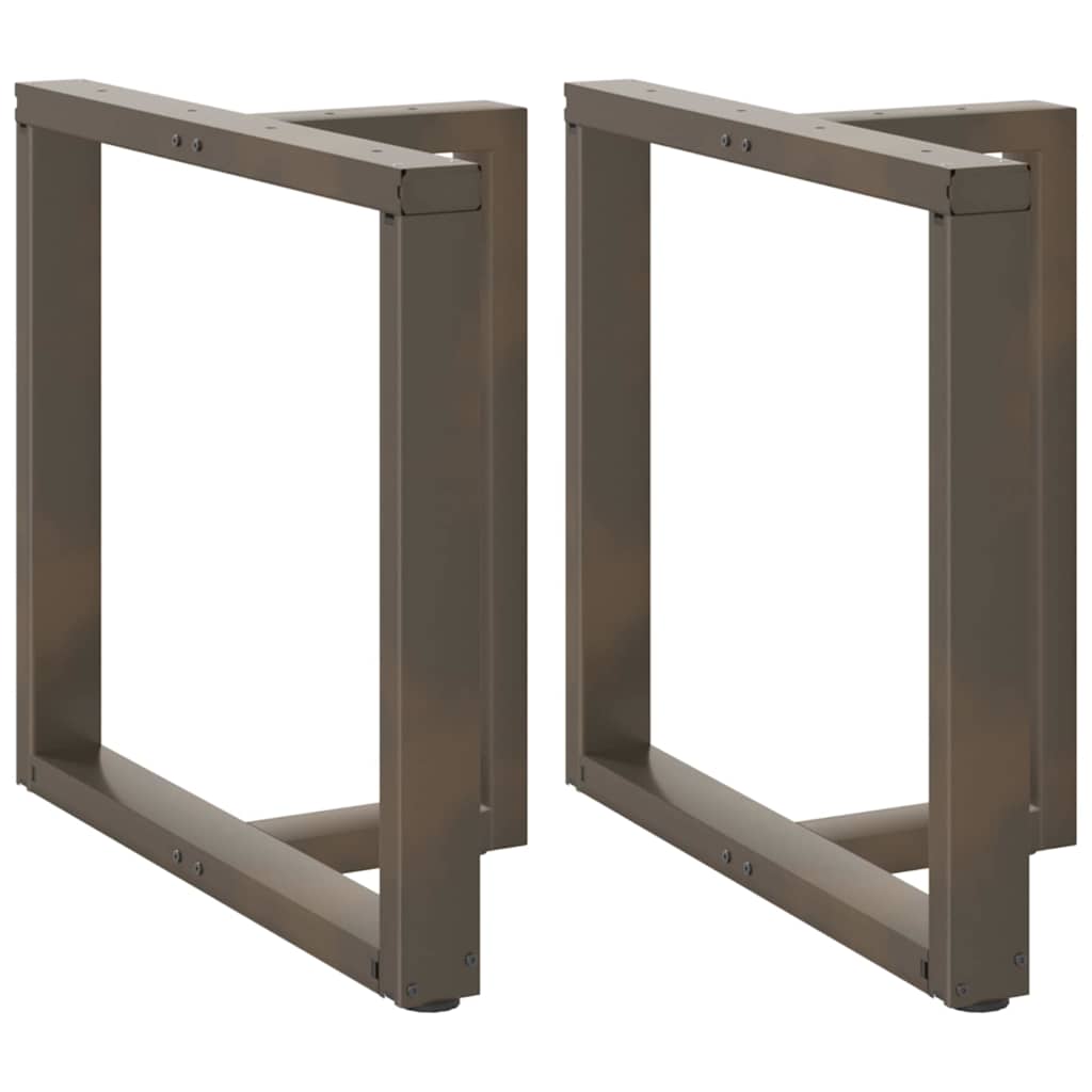 vidaXL Patas para mesa de comedor en forma de T (2 unidades) 80 x 35 x (72-73) cm, acero
