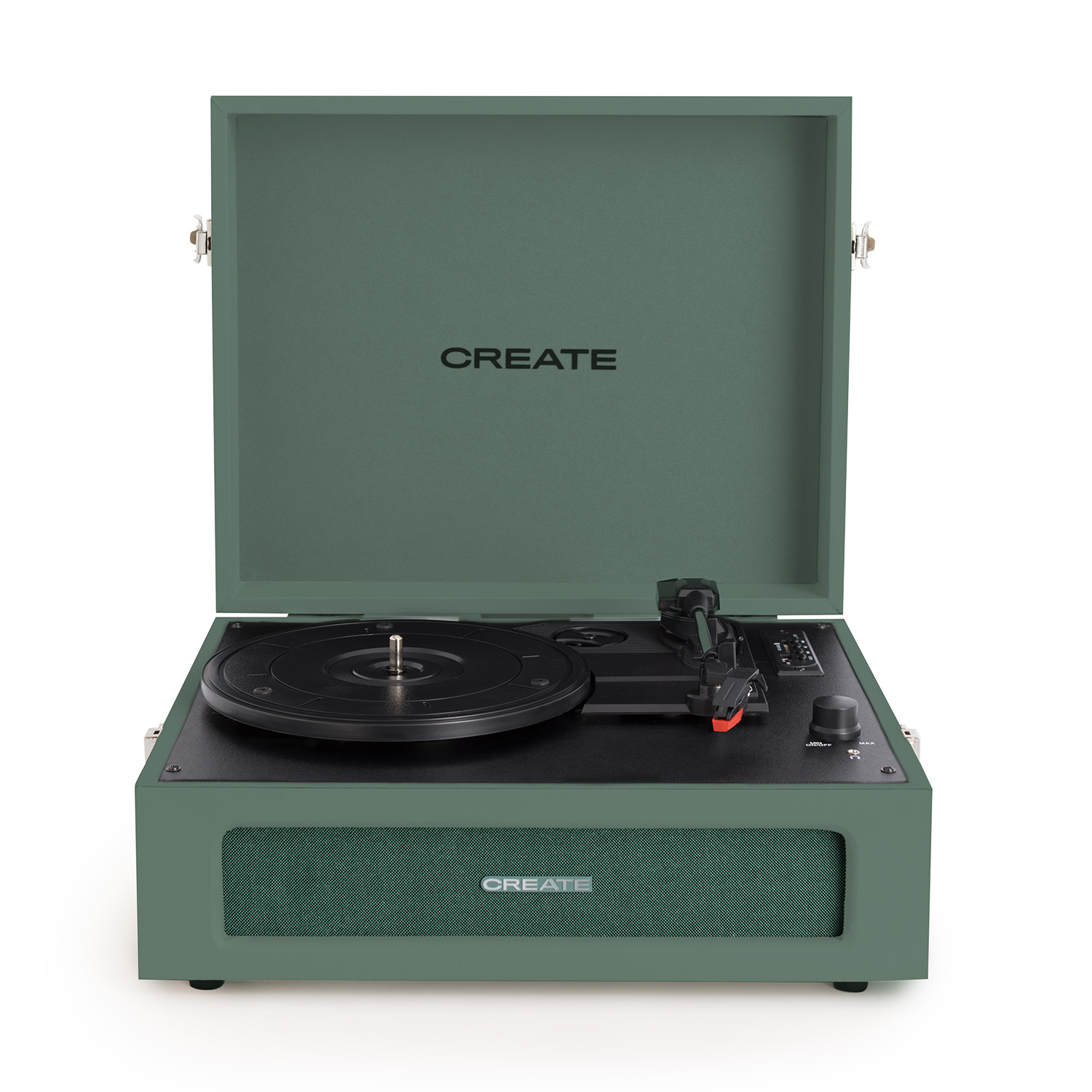 CREATE - RECORD PLAYER RETRO - Tocadiscos Retro con Bluetooth, USB, SD, MicroSD y Mp3