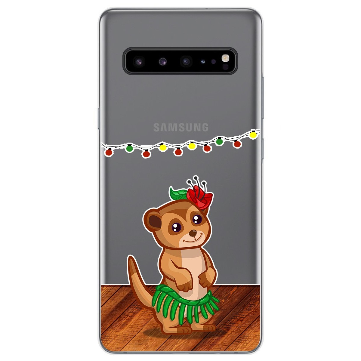 Tumundosmartphone Funda Gel Transparente para Samsung Galaxy S10 5G diseño Suricata Dibujos