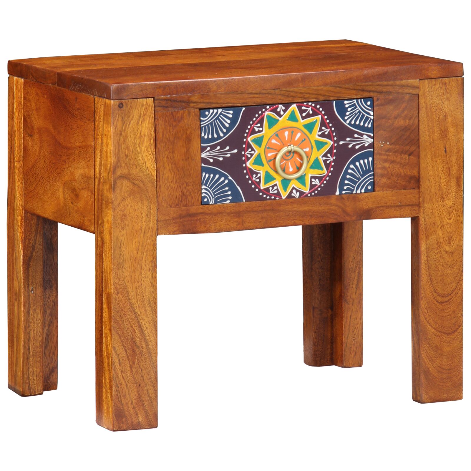 Mesa Lateral vidaXL 40x30x36 cm de Madera Sólida Acacia
