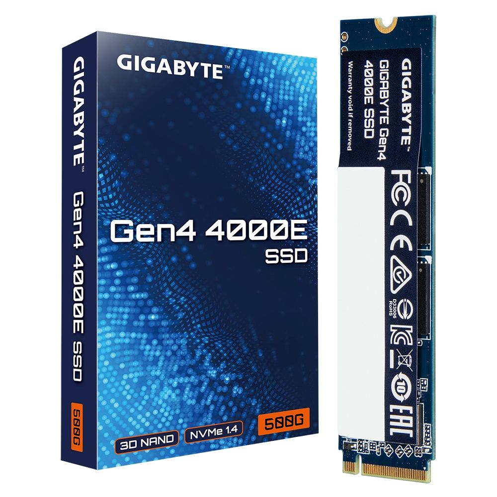 Gigabyte - Disco Duro SSD Interno M.2 2280 G440E500G de 500 GB con NVMe 1.4 y tecnología 3D NAND, lectura hasta 3600 MB/s, ideal para gaming y trabajo exigente