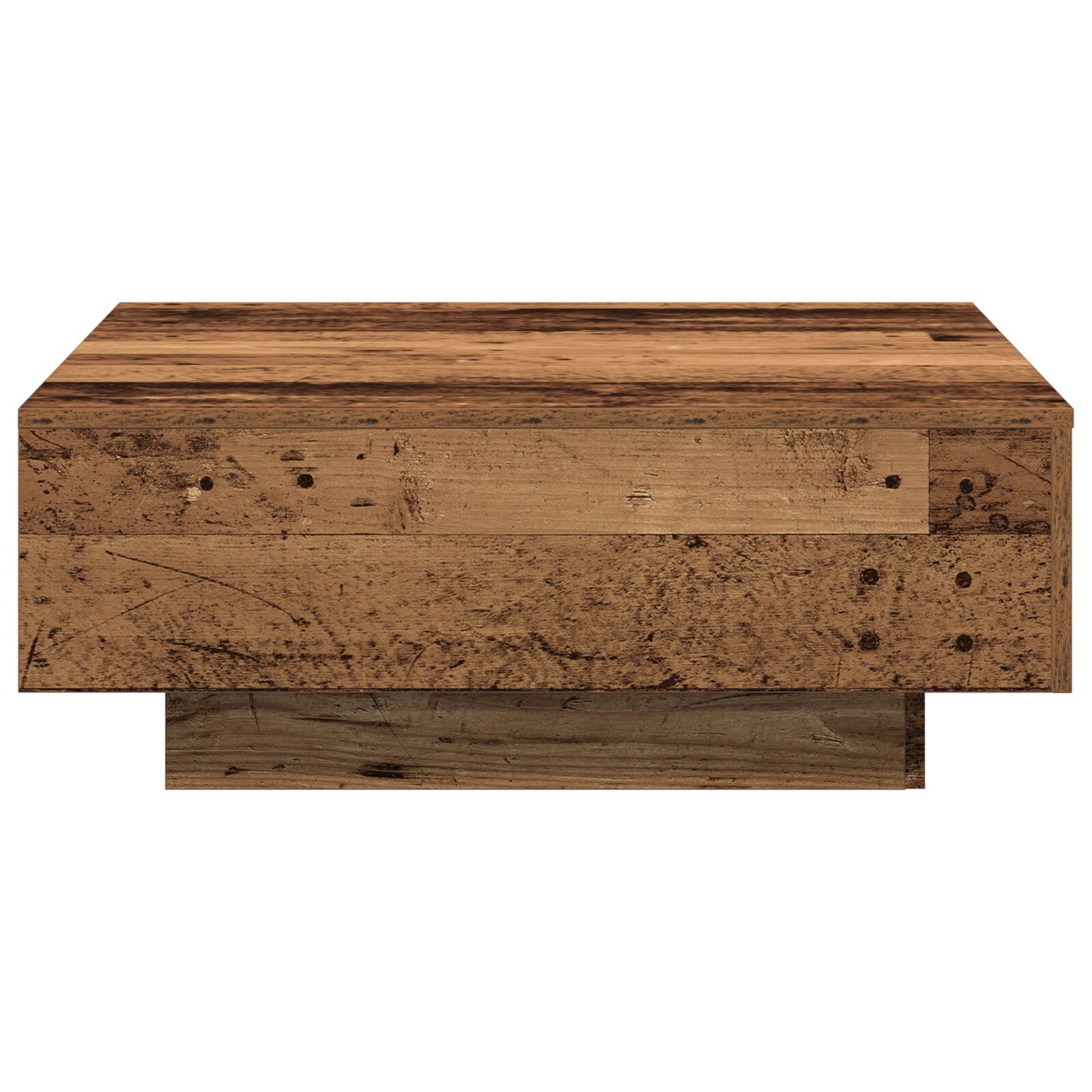Mesa de café vidaXL de madera reciclada 80x80x31 cm
