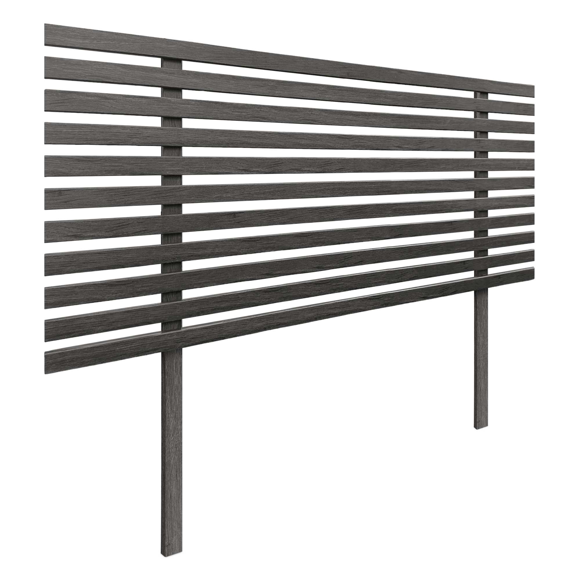 DHOME Cabecero de Madera reciclada DM Estilo Japones con Patas Cama Palets Herrajes incluidos