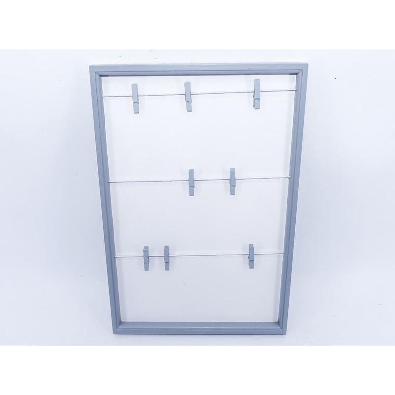 Gerimport Tablero de Notas Gris 40 X 30.5 X 1.8 Cm para Monitor
