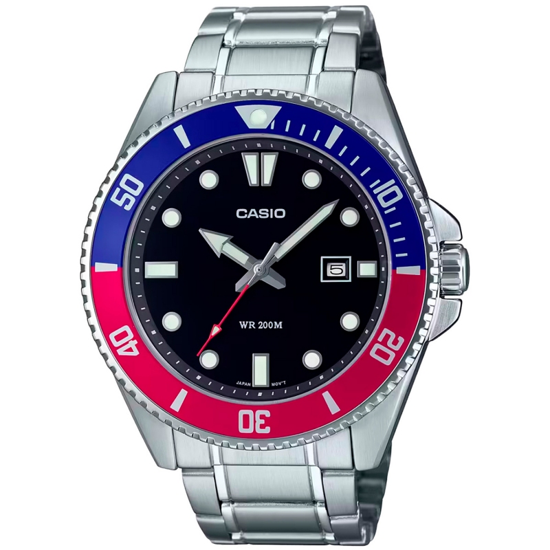 Reloj De Pulsera Casio Mdv-107d-1a3 Para Hombre Acero 200m