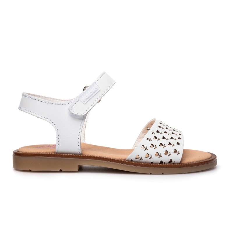 Sandalias planas niña PABLOSKY 451500 SANDALIA PALA PICADA BLANCO 37749 26V