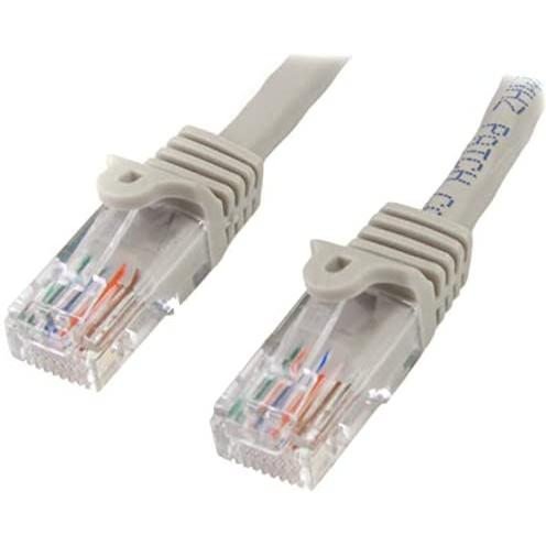 Startech.com cable de 3m gris de red fast ethernet cat5e rj45 sin enganche - cable patch snagless,garantia lifetime