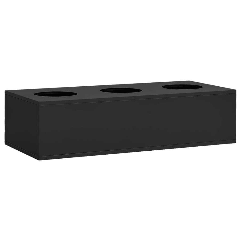 vidaXL Caja de flores de oficina de acero 90x40x23 cm Color Gris claro,  Antracita,  y mas
