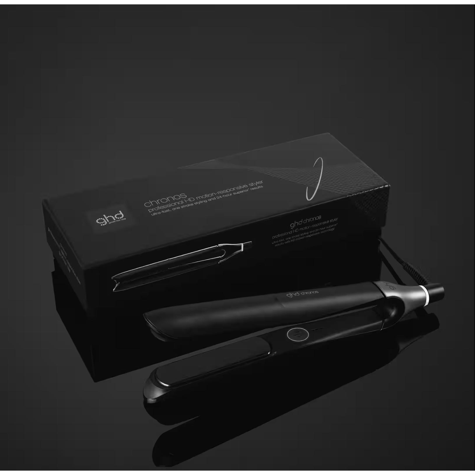 GHD CHRONOS NEGRA PLANCHA PARA EL PELO DE CERÁMICA