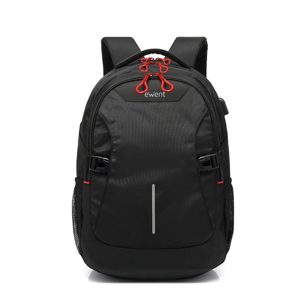 Ewent ew2526 mochila para portatil hasta 15” - puerto usb - tirantes ajustables - color negro