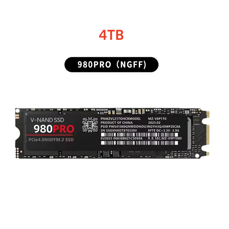Lenovo 980Pro/990Pro SSD M.2 NVMe 1TB 2TB 4TB PCIe 4.0 Alta Performance Para Gaming PC Disco Duro Interno 7400MB/s