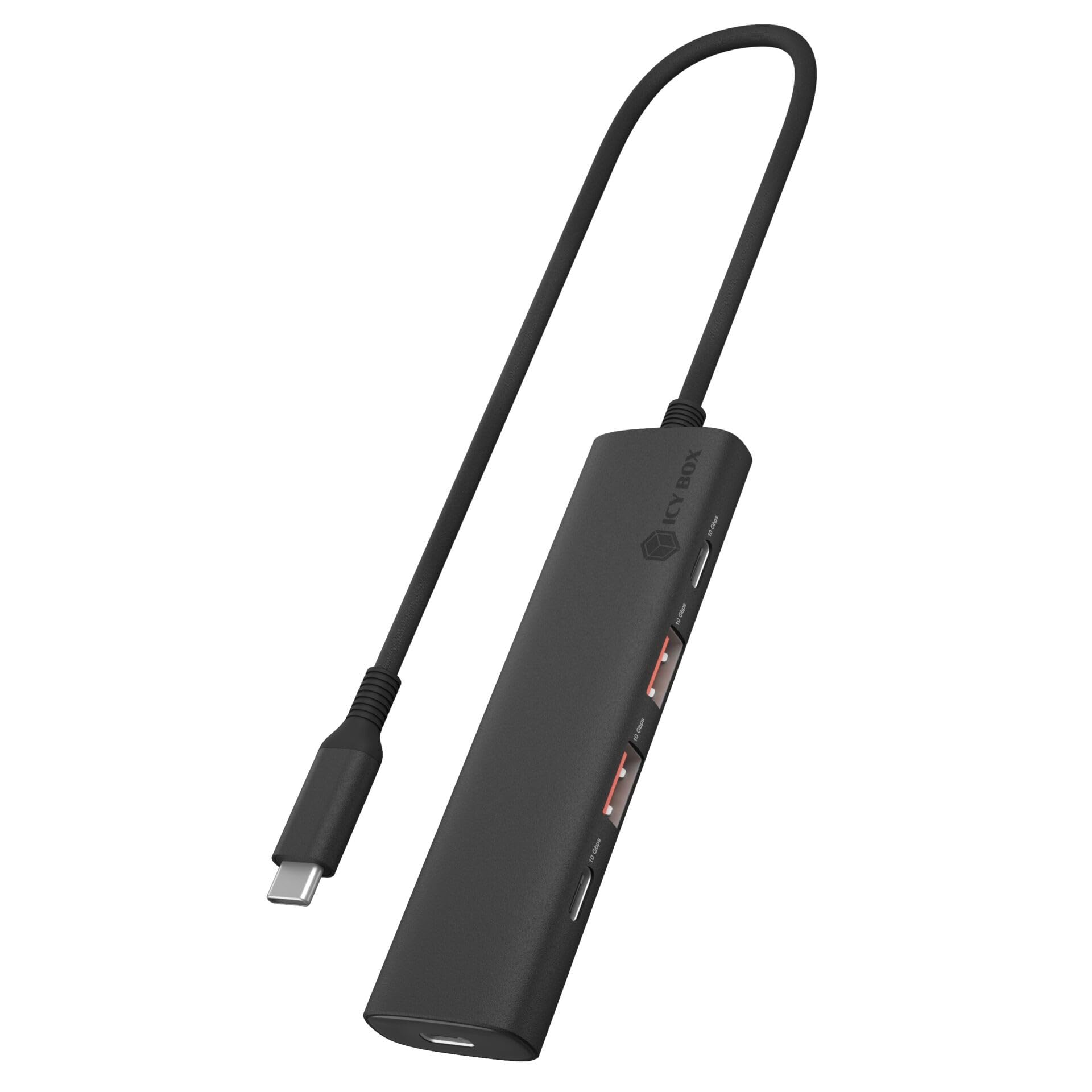 ICY BOX IB-HUB1437-CPD - Hub de Mesa (4 Puertos USB 3.0, Tipo A)