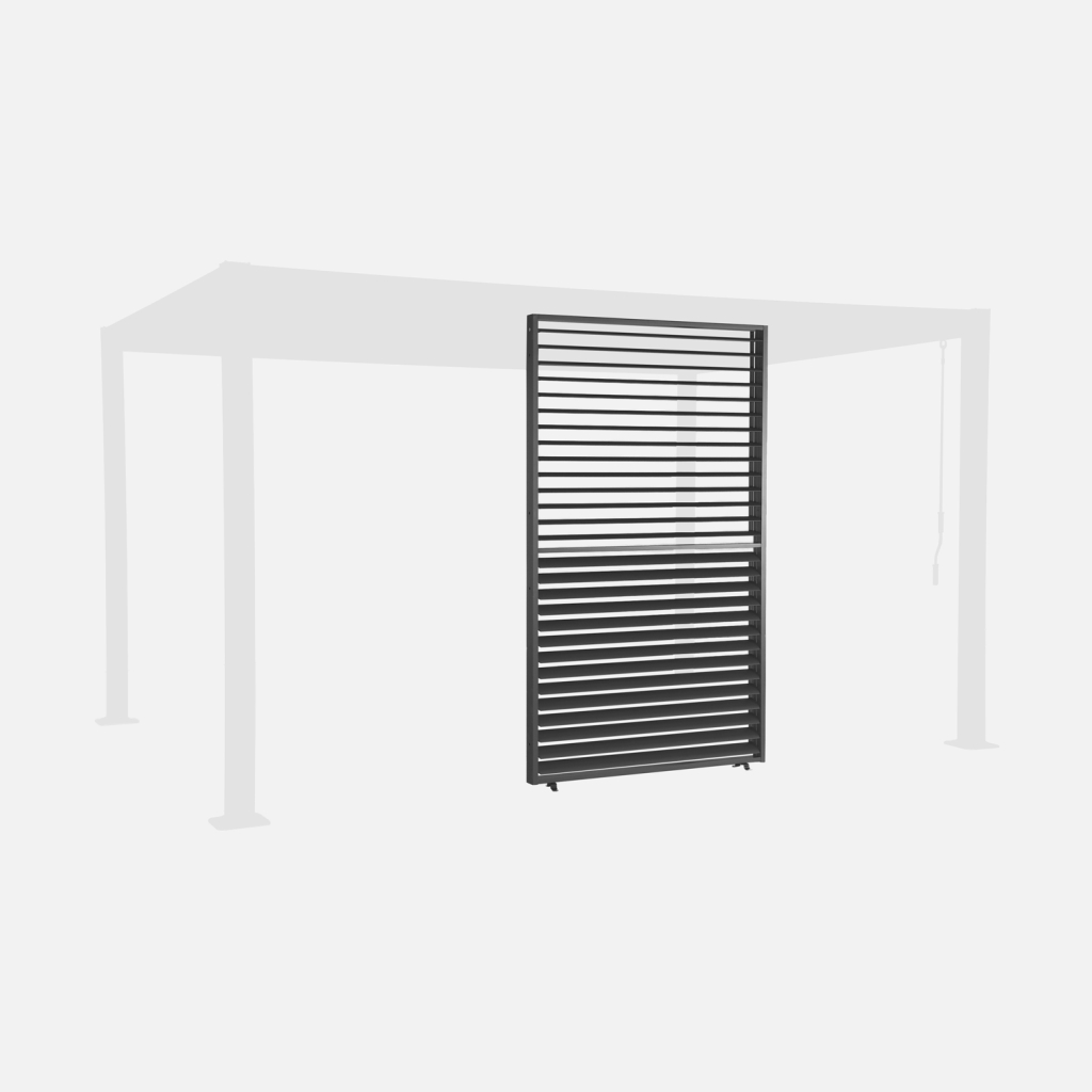 sweeek - Persiana con lamas orientables de 1.3m , Palace panel con lamas orientables 1.3m , 123x10x208