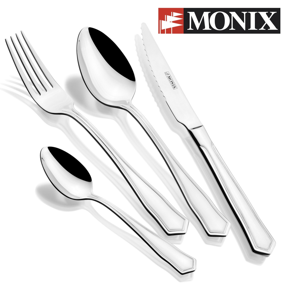 Monix Cuberteria 24 piezas fabricada en acero inoxidable, Milan monix