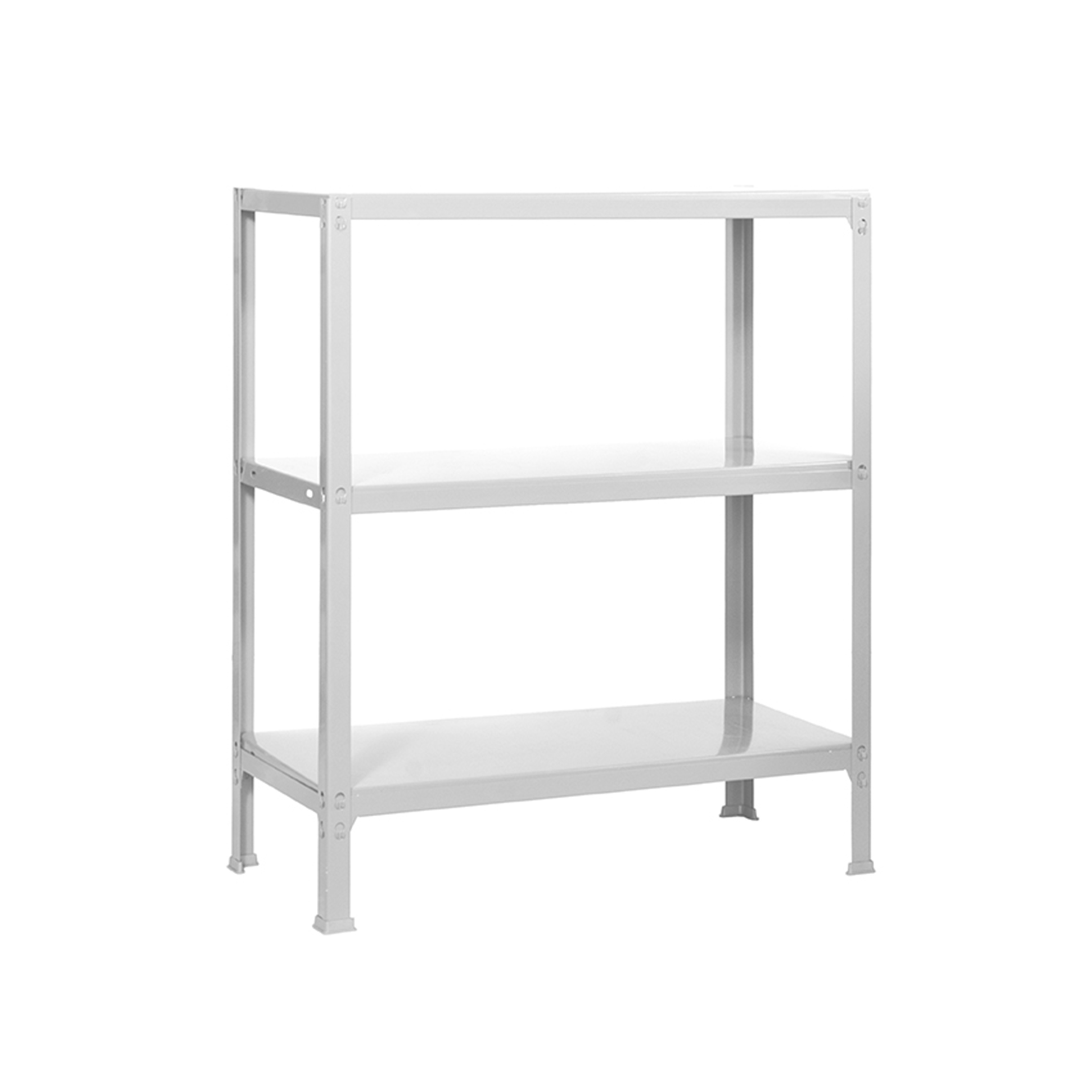 SimonRack Estanteria Metalica Almacenaje para Oficina de Acero, 1600x800x360 mm, 4 Baldas, Indicada para colgar carpetas, Blanco - SimonHome