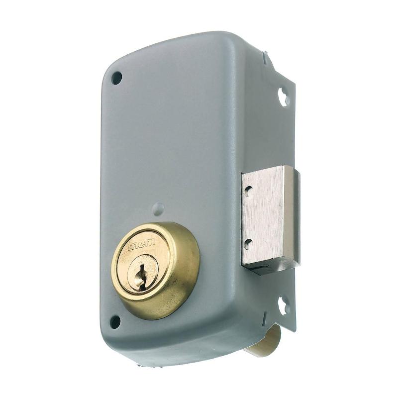 Mcm cerradura sobreponer 2556cp-50-dcha gris cilindro europerfil