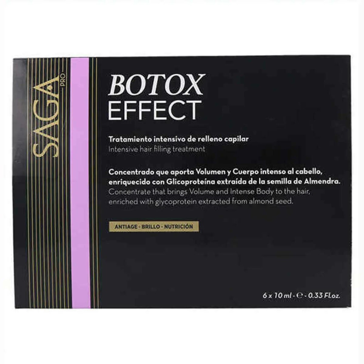 Saga pro Botox Effect Tratamiento Intensivo de Relleno Capilar 6x10ml