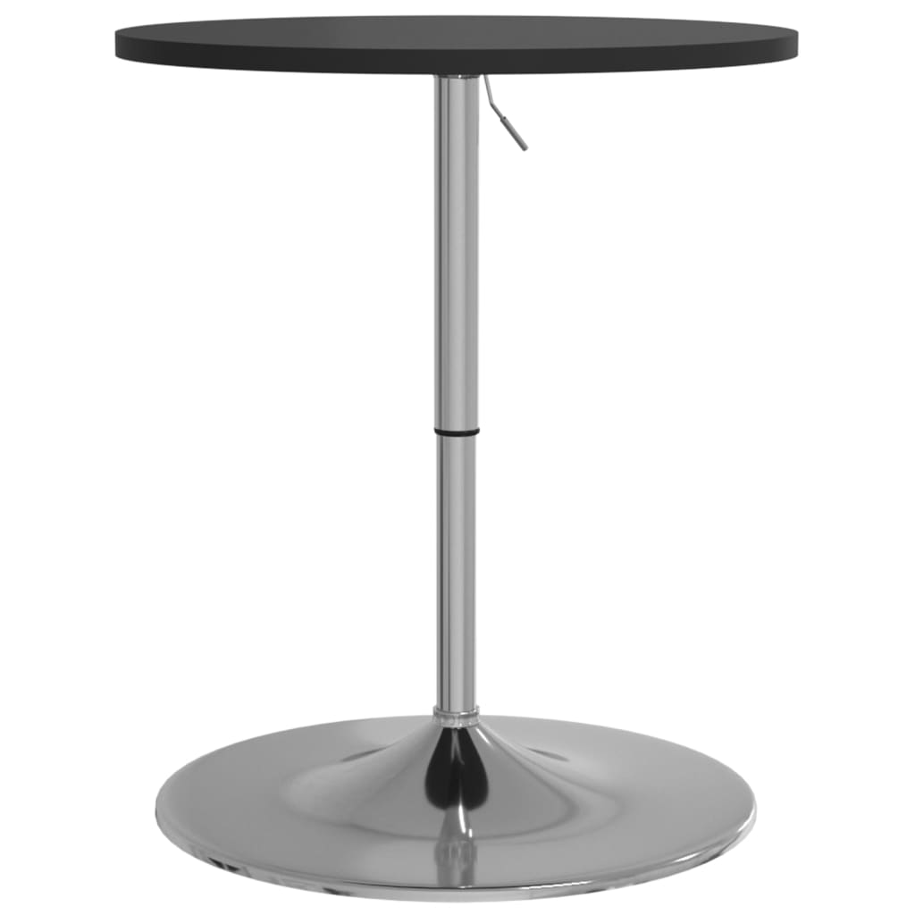 vidaXL Mesa alta de bar madera ingeniería y acero blanca 60x60x90 cm en color Blanco/Negro | estructura resistente ideal para salón dormitorio o estudio