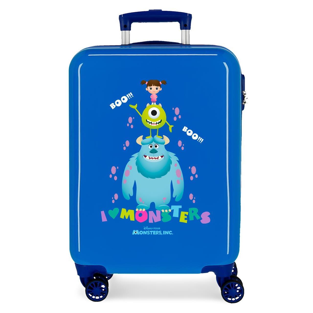 Maleta de cabina Disney Family pixar azul claro 55x38x20cm