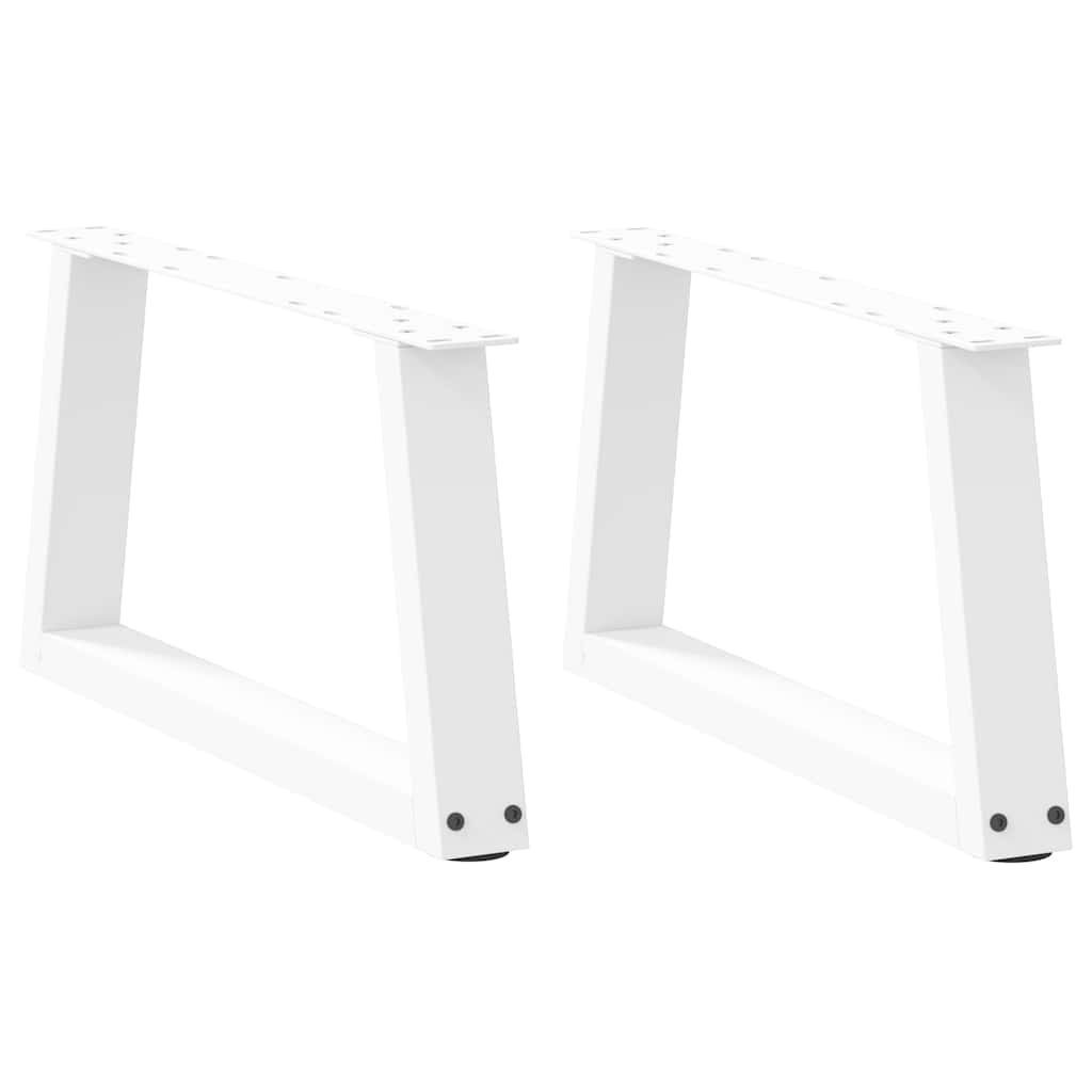 vidaXL Patas para mesa de centro en forma de V (2 unidades) 60 x (30-31,3) cm, acero