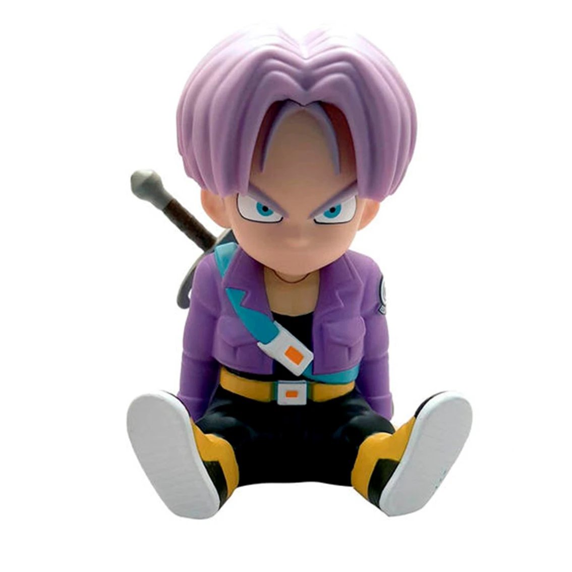 Plastoy - Figura hucha Trunks Dragon Ball en PVC de alta calidad, estilo chibi de 16 cm para colección y ahorro, ideal para fans niños y adultos