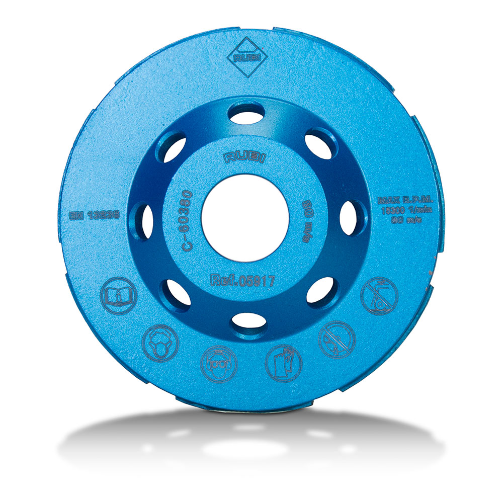 Muela desbaste doble corona para hormigón ø100mm r5917 rubi
