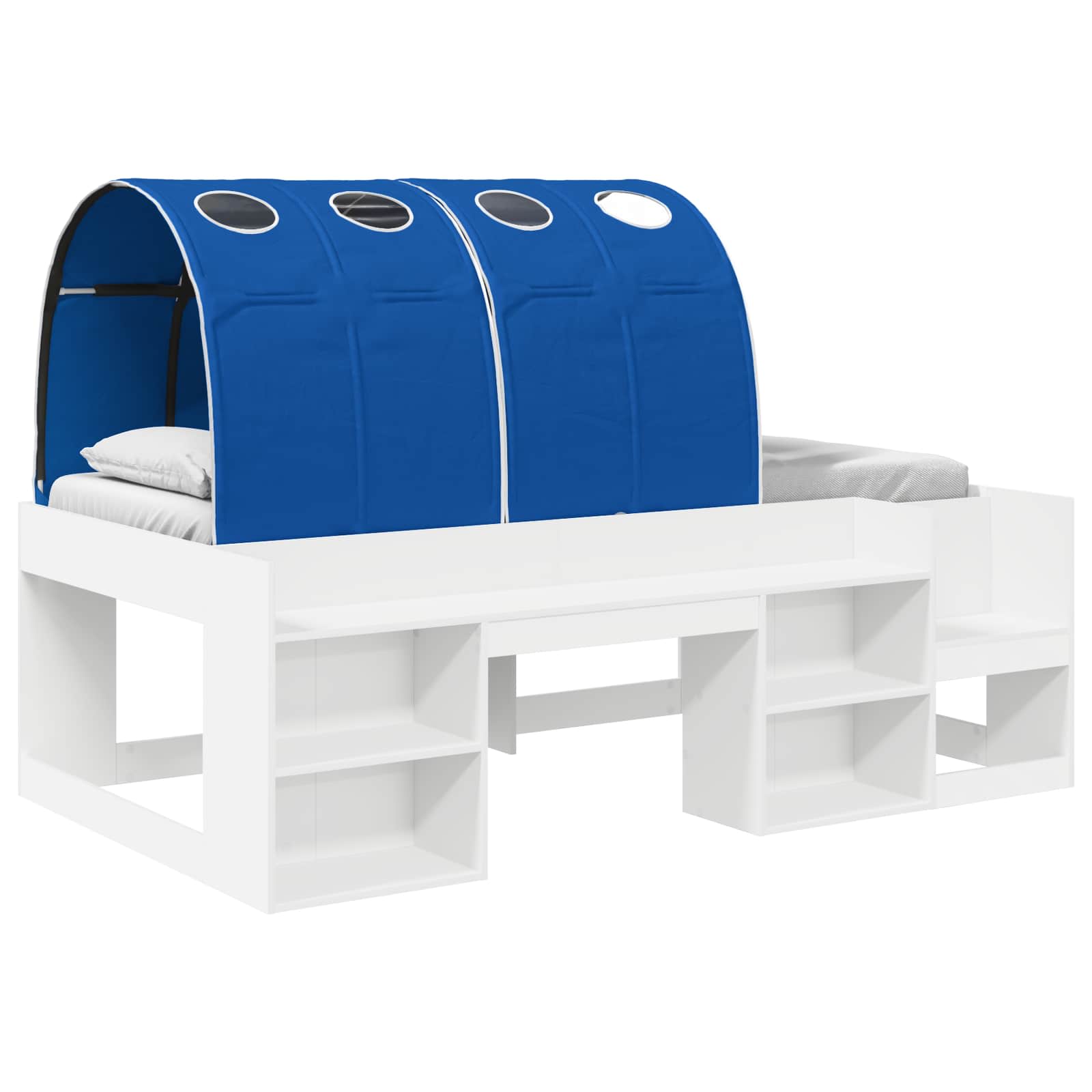 vidaXL Estructura de Cama con Barandas de Cama 3 uds. 90 x 200 cm Multicolor