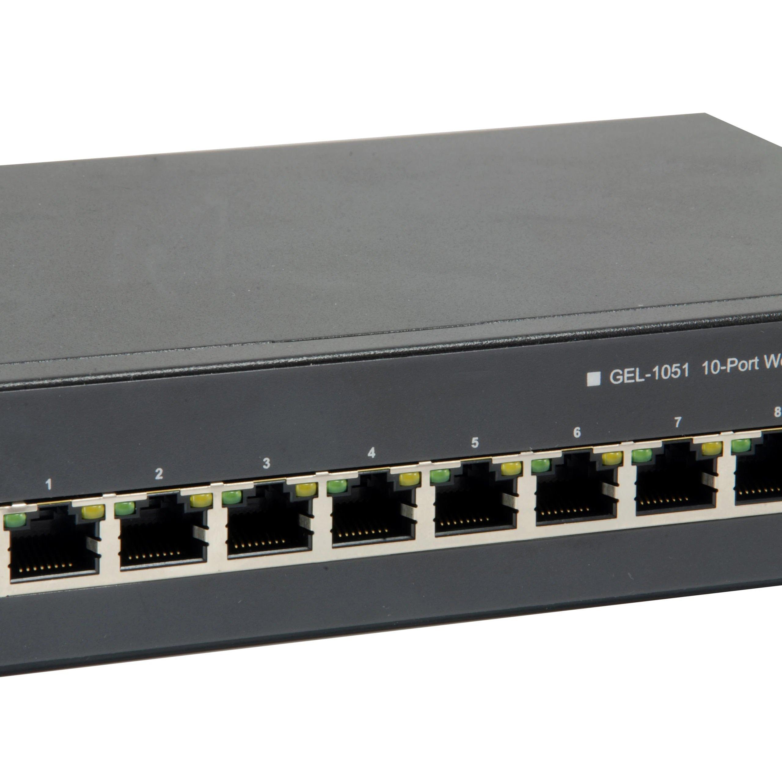 HUB Switch puertos 8 LevelOne GEP-1051 | Gigabit Ethernet (10/100/1000), Negro