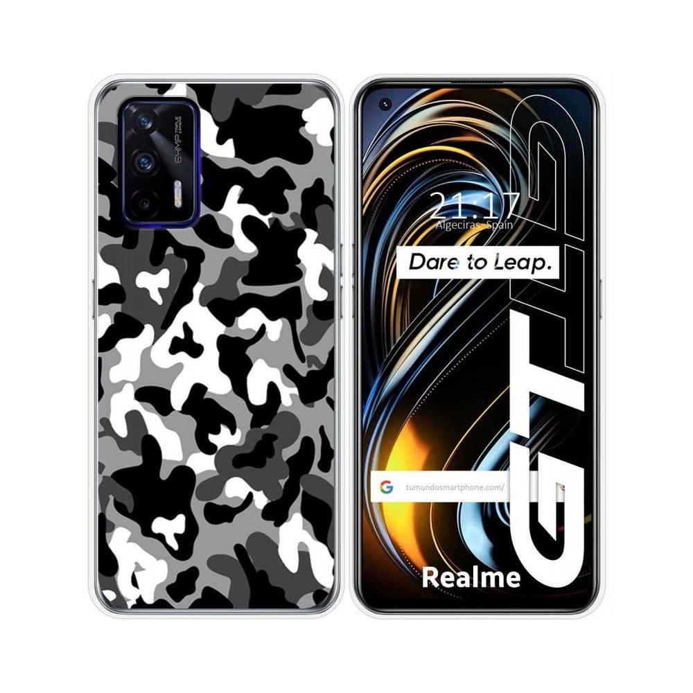 Tumundosmartphone Funda Silicona Realme GT 5G Diseño Snow Camuflaje Personalizada