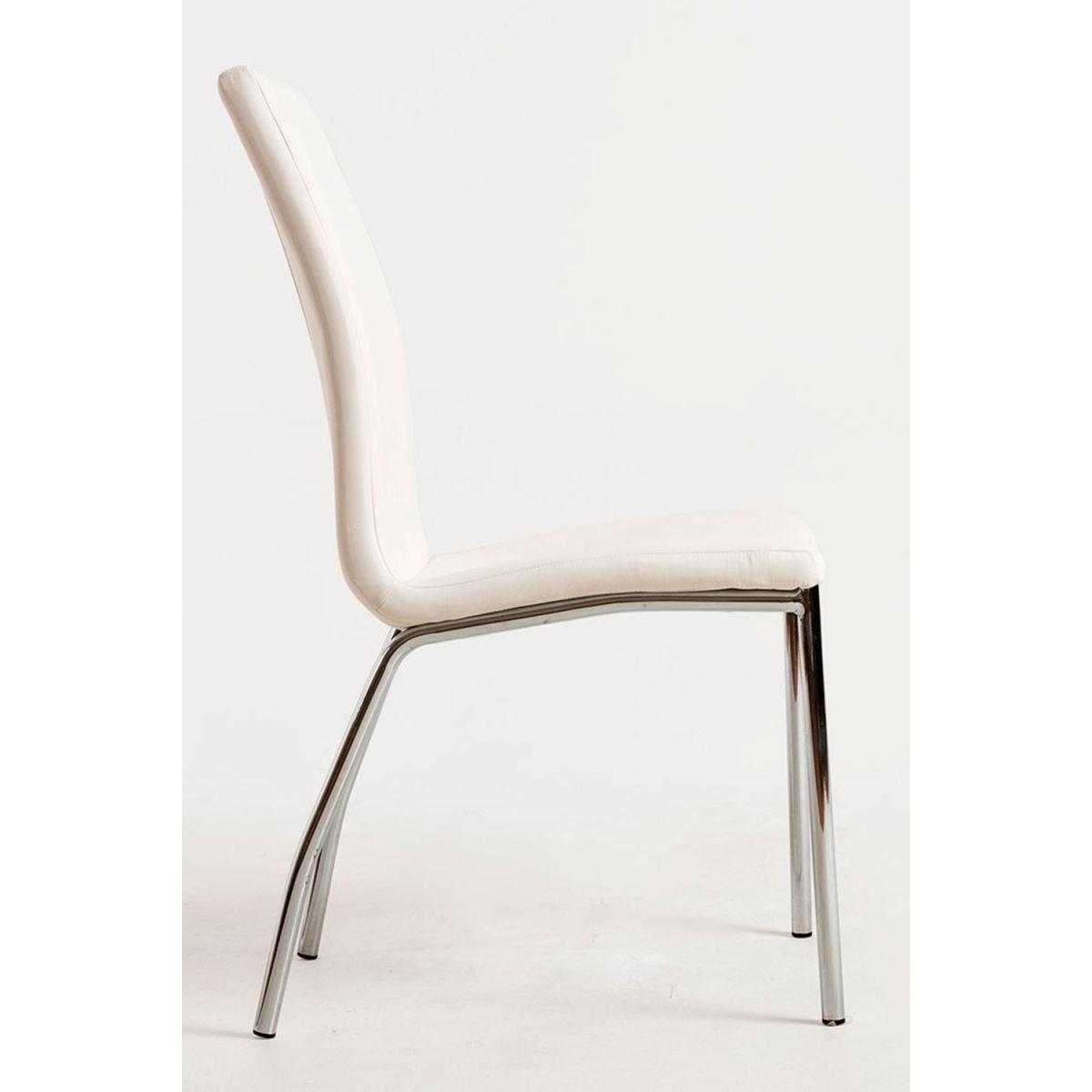 Regalos Miguel - Packs Sillas Comedor - Pack 4 Sillas Humi Polipiel - Blanco