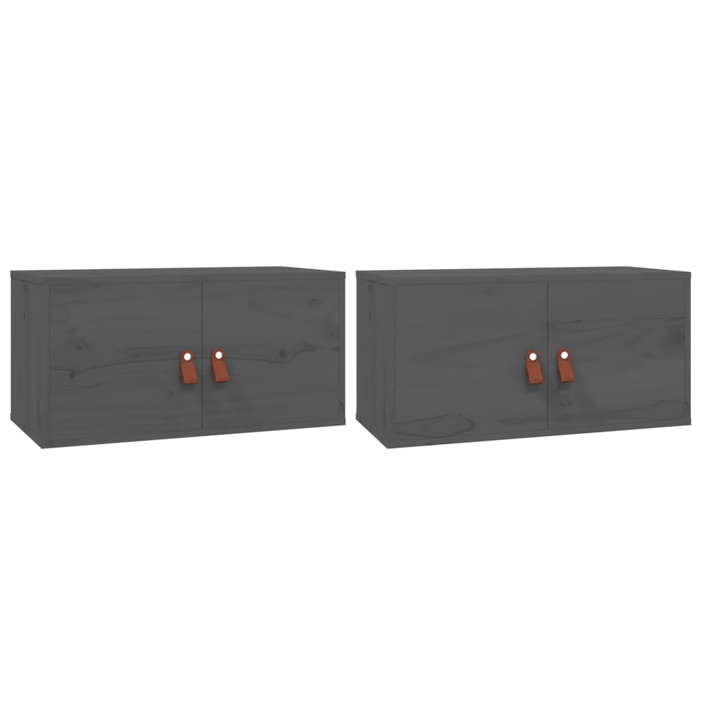 Vidaxl Armario de Pared 2 Uds 60x30x30 Cm Natural