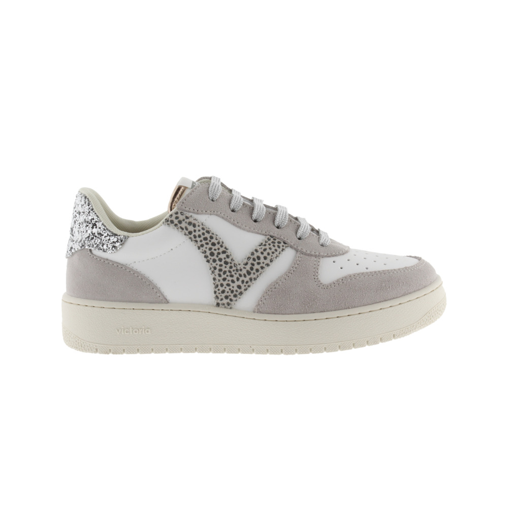 Victoria Madrid Zapatillas de efecto piel con piezas de serraje y logotipo animal print 1258277