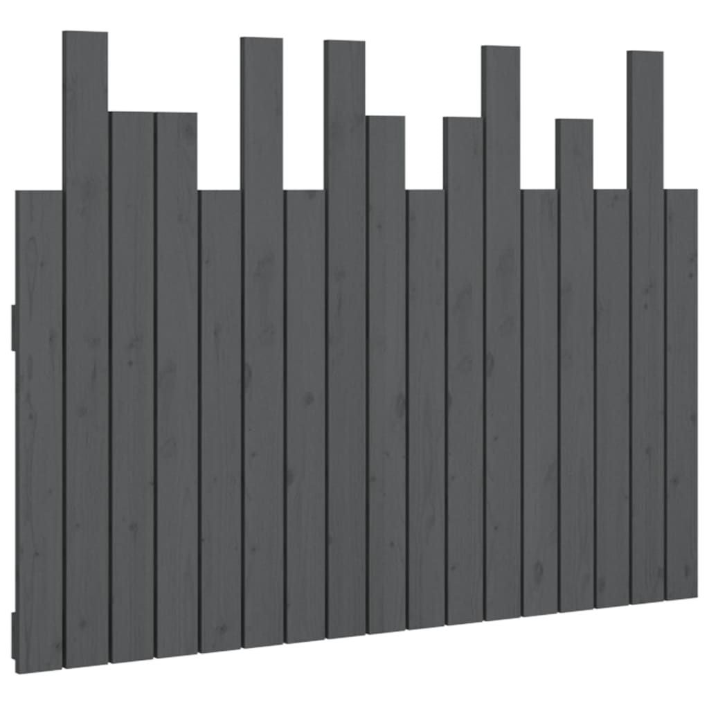 vidaXL Cabecero de cama de pared madera maciza de pino 108x3x80 cm