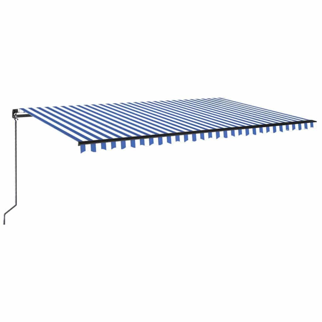 vidaXL Toldo Retráctil Poliéster y Acero 500 x 350 cm Multicolor