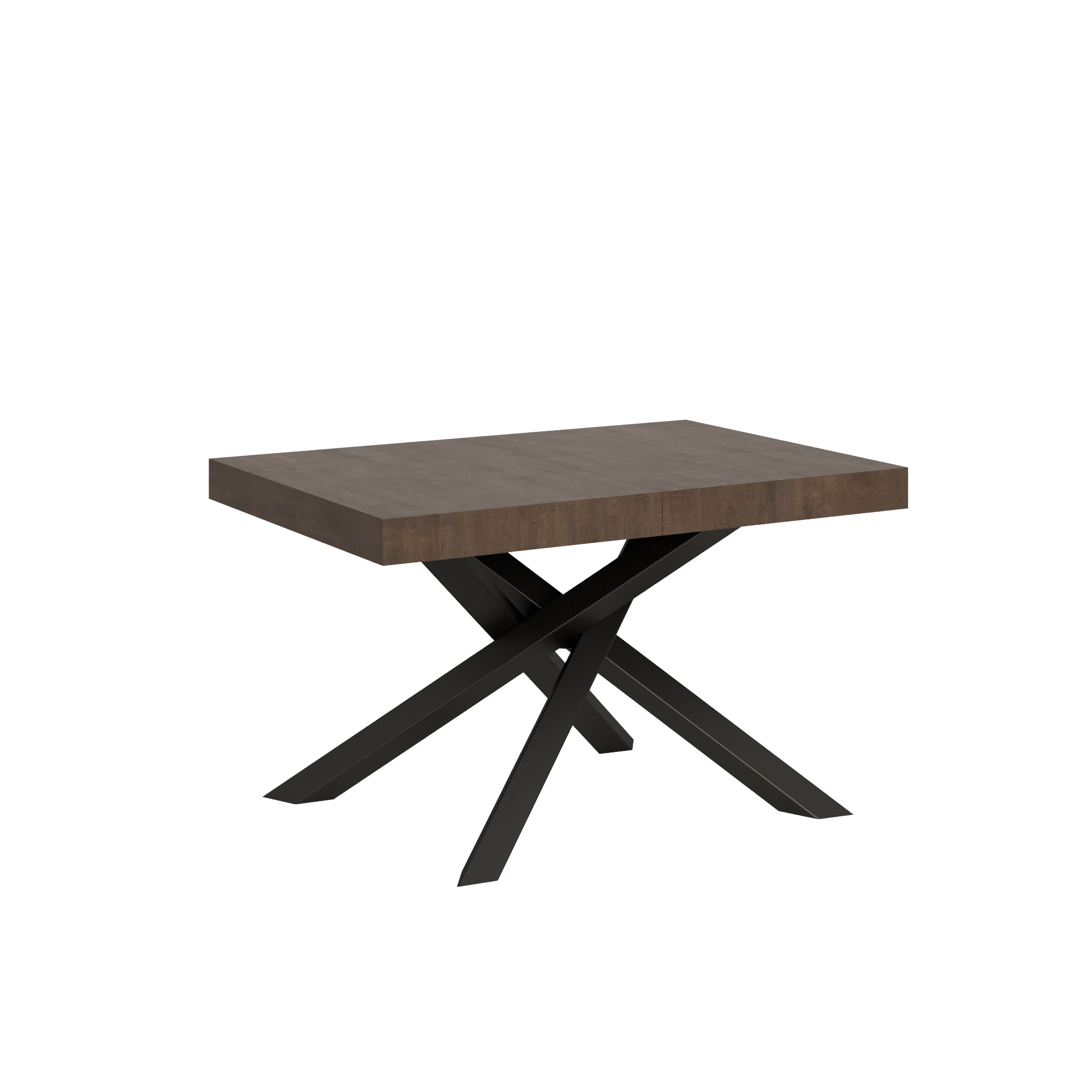 Mesa extensible 90x140/244 cm Volantis Estructura Nogal Antracita - Itamoby