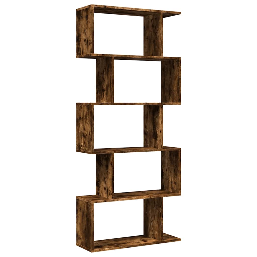 vidaXL Librería divisora 5 niveles madera 70x24x161 cm Multicolor