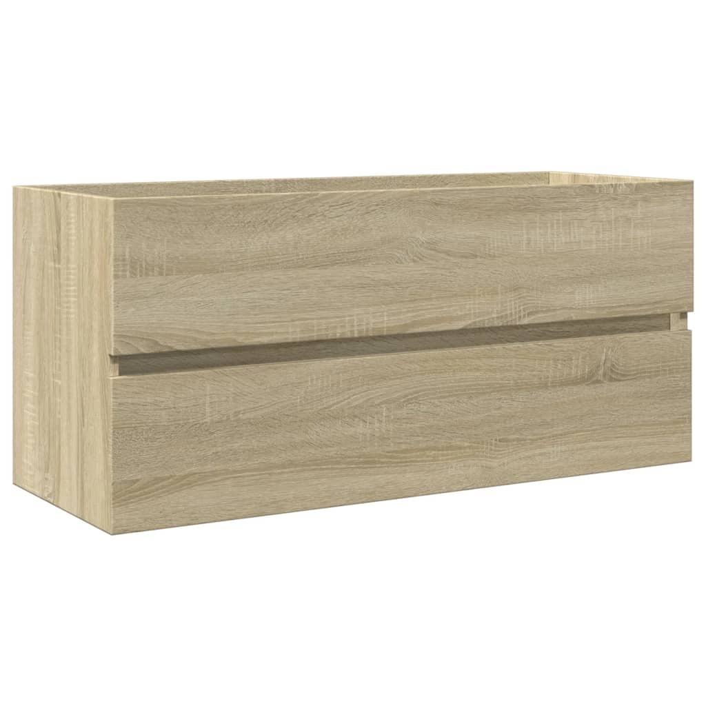 vidaXL Mueble de lavabo de baño madera roble Sonoma 100x38,5x45 cm