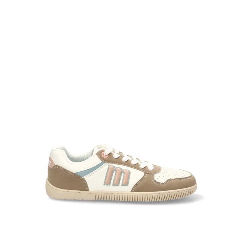 Zapatillas Respetuoso/barefoot Mustang - Mujer - Suela Plana - Modelo 60840 - Color Blanco