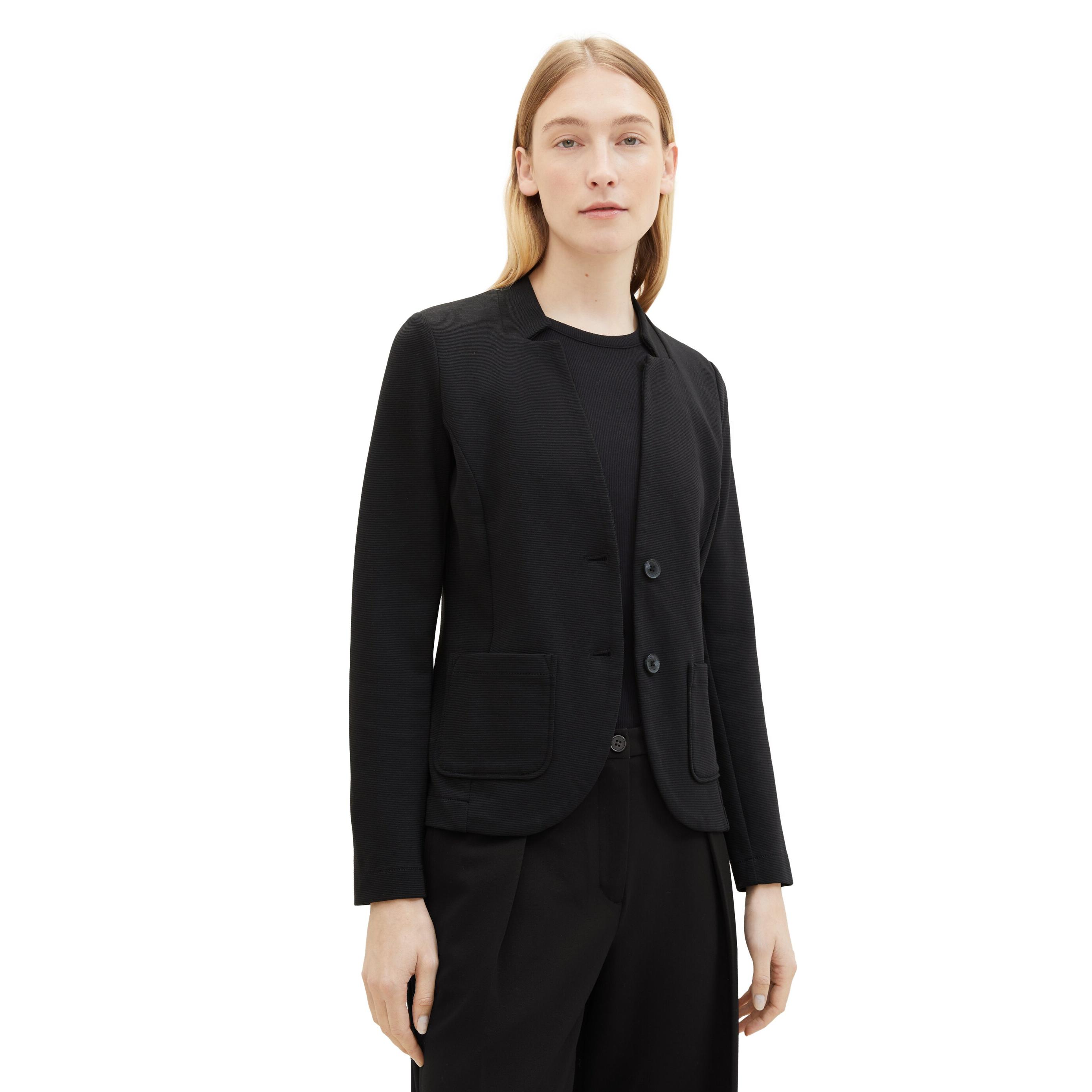 TOM TAILOR Blazer de mujer con bolsillos delanteros