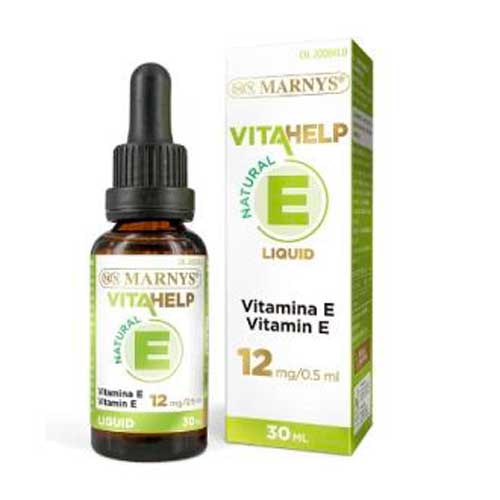 Marnys Vitahelp Vitamina E Líquida 30ml - Alta Calidad Certificada - Liberación Rápida - Protección Antioxidante