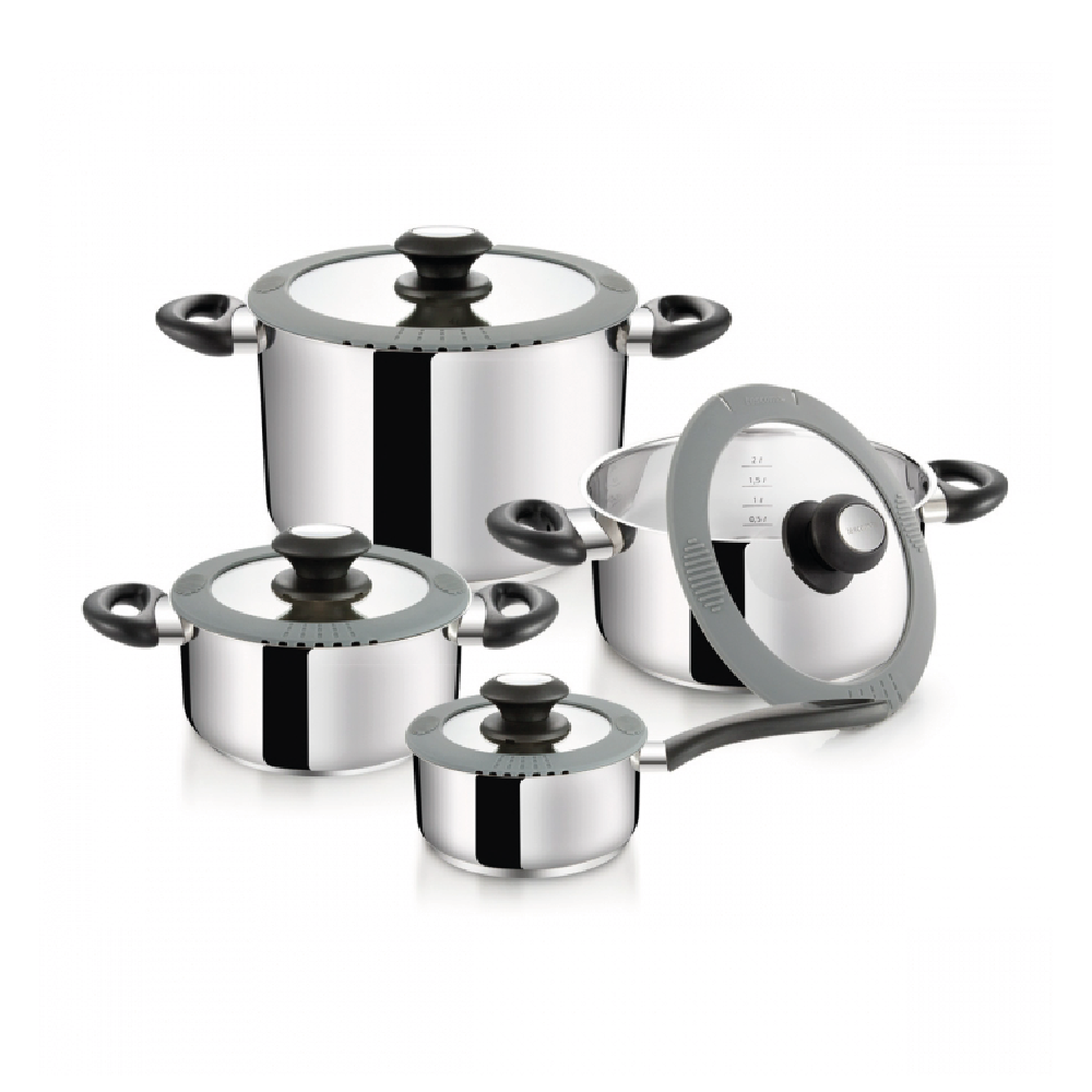 Tescoma batería de cocina SmartCOVER, 8 piezas