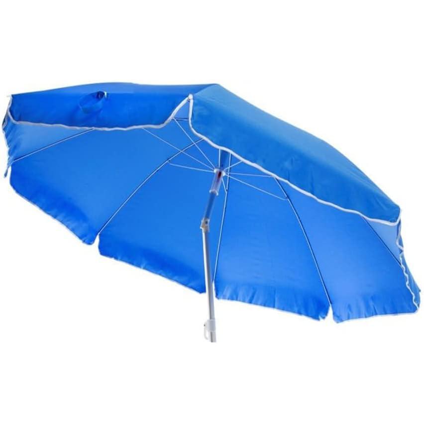 PLUSHOME Sombrilla playa,Parasol Alum / Poliester 3 Colores Surtidos lisos C/Exp 180 Cm/200Cm/220Cm/240Cm