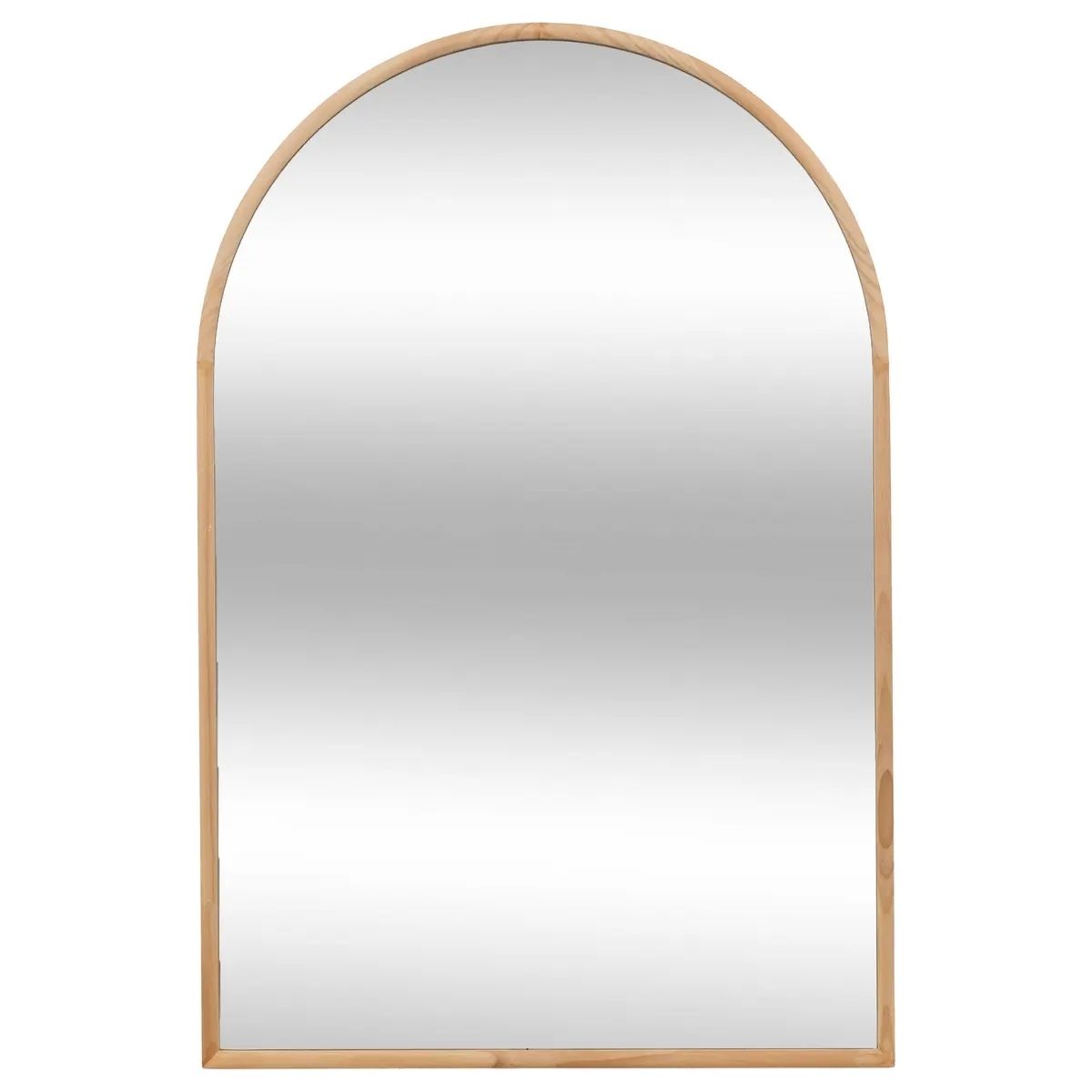 Mr. Kuki® Espejo de Arco "Arcane" 60x90cm  Espejo con marco de Madera Natural Pino, Con Fijaciones para Pared - Mr. Kuki® · Kukify your life!